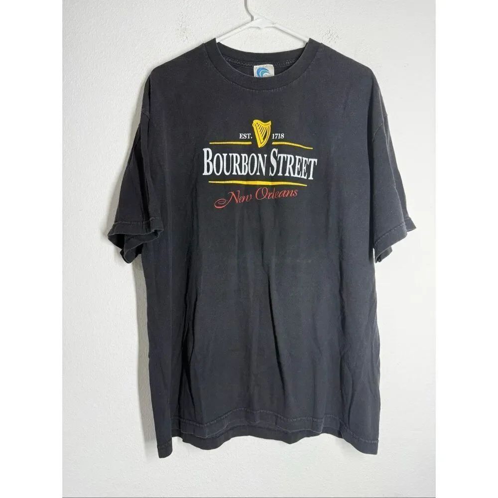Coastal Classic Bourbon Street New Orleans Whiskey Bar T Shirt Size: XL Cotton